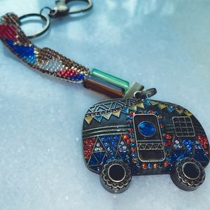Glamping For The Win Handmade Keychain